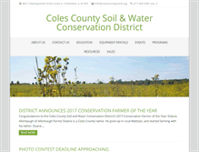 Tablet Screenshot of colescountyswcd.org